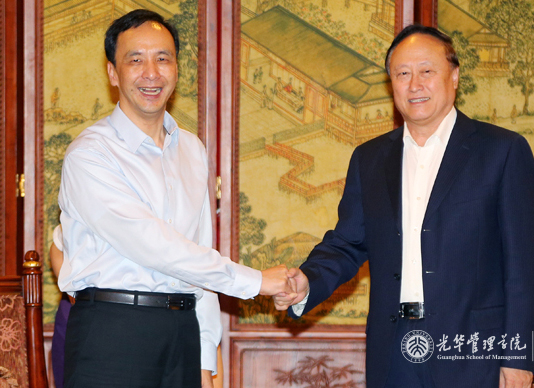 中国国民党主席朱立伦会见北京大学